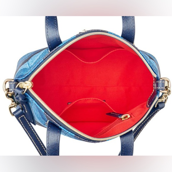 Dooney & Bourke Denim Chevron Ruby Bag - NWT - Picture 3 of 9